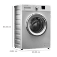 Voltas Beko 6 kg 5 Star Fully Automatic Front Load Washing Machine (WFL6010VPWW, In-built Heater, White)_3