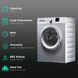 Voltas Beko 6 kg 5 Star Fully Automatic Front Load Washing Machine (WFL6010VPWW, In-built Heater, White)_2