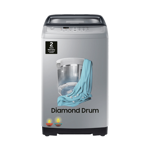 SAMSUNG 7 kg Inverter Fully Automatic Top Load Washing Machine (WA70A4002GS/TL, Diamond Drum, Imperial Silver)_1