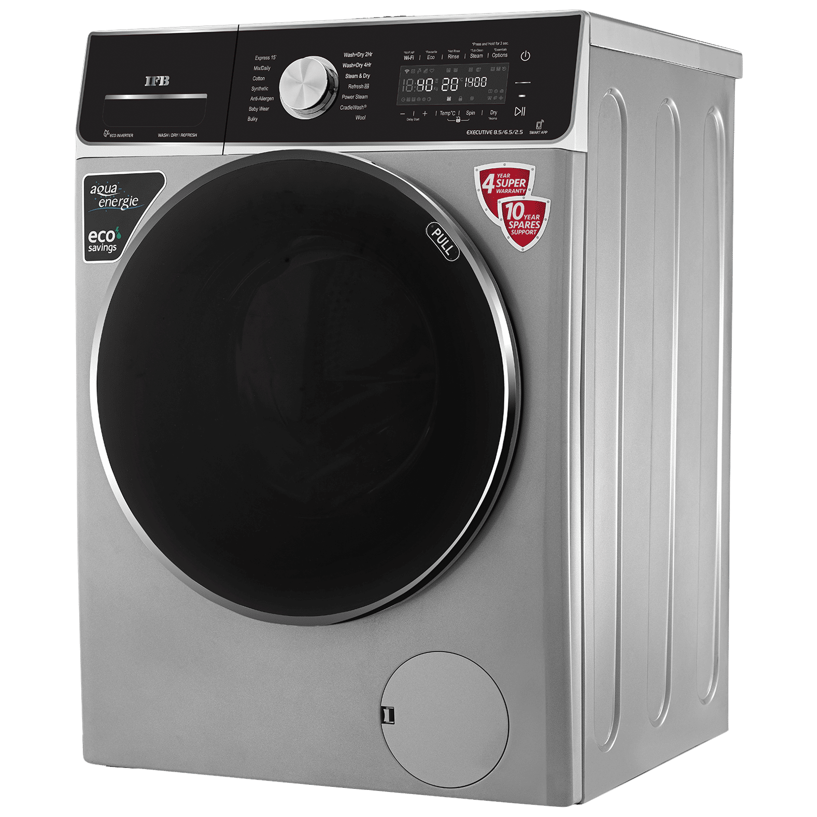 Buy IFB 8.5/6.5 kg 5 Star Inverter Fully Automatic Front Load Washer ...