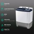 SAMSUNG 8 kg 5 Star Semi Automatic Washing Machine with Magic Filter (WT80R4200LG/TL, Light Grey)_2