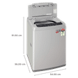 LG 7.5 kg 5 Star Inverter Fully Automatic Top Load Washing Machine (T75SKSF1Z.ASFQEIL, TurboDrum, Middle Free Silver)_3
