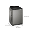 Haier 7.5 kg Fully Automatic Top Load Washing Machine (HWM75-H678ES5, In-built Heater, Silver Brown)_3