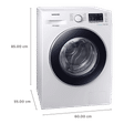 SAMSUNG 7/5 kg 5 Star Inverter Fully Automatic Front Load Washer Dryer (WD70M4443JW/TL, Diamond Drum, White)_3