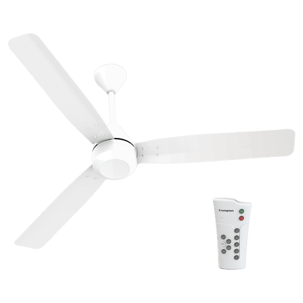Crompton Energion CromAir 120cm Sweep 3 Blade Ceiling Fan (Active BLDC Technology, CFENCR28W48OPWRM, Opal White)_1