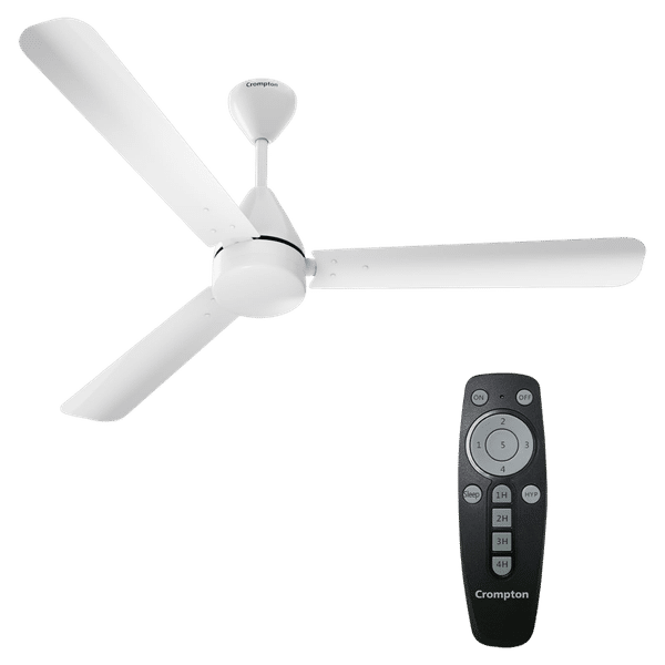 Crompton Energion Hyperjet 120cm Sweep 3 Blade Ceiling Fan (ActivBLDC Technology, CFENHP35W48OPWRM, Opal White)_1
