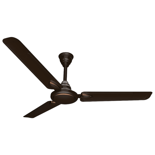 Crompton Surebreeze Hillbriz Deco 120cm Sweep 3 Blade Ceiling Fan (High Velocity, CFSBHLBDC48SBR1S, Smoked Brown)_1