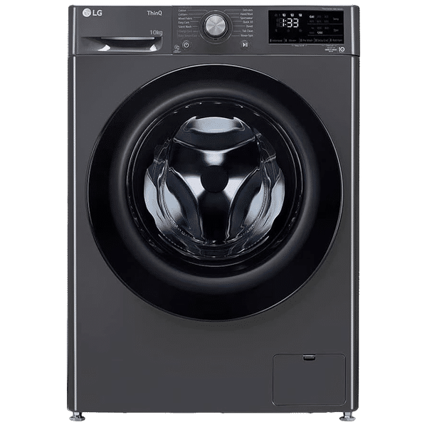 LG 10 kg 5 Star Fully Automatic Front Load Washing Machine (FHP1410Z5M.AMBQEIL, AI Direct Drive, Middle Black)_1