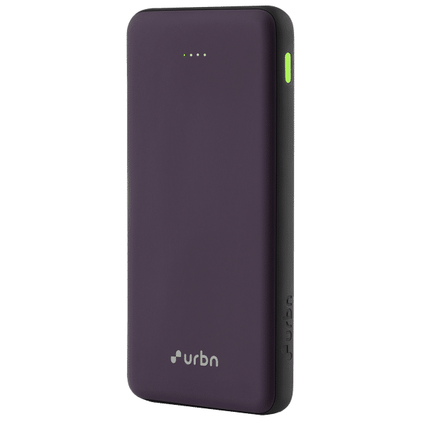 urbn UPR105 10000 mAh 22.5W Fast Charging Power Bank (1 USB Type A and 2 Type C Ports, Ultra Slim, Power Delivery Compatible, Purple)_1