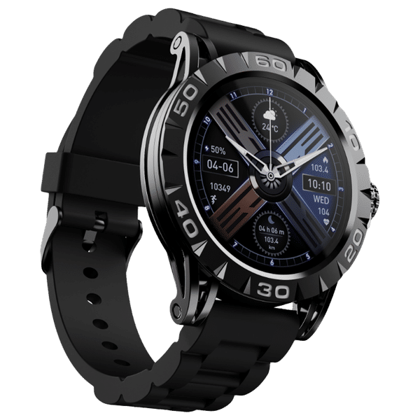 boAt Enigma Z30 Smartwatch with Bluetooth Calling (36.3mm AMOLED Display, IP67 Sweat Resistant, Zet Black Strap)_1