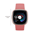 fitbit Versa 4 Smartwatch with Sleep Tools (1.58 Inch Always-On AMOLED Display, Water Resistant, Pink Sand Strap)_2