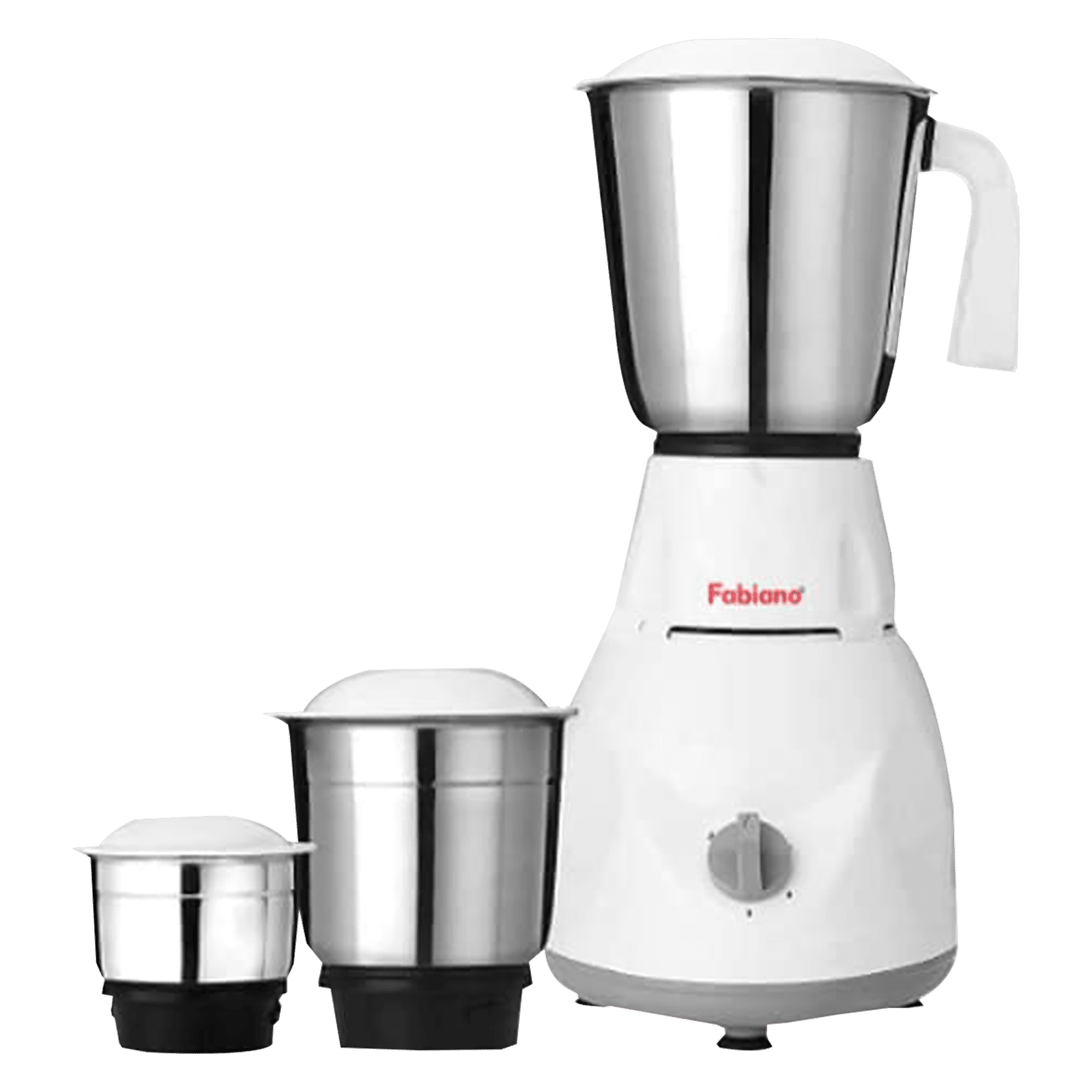 Fabiano Tulip 500 Watt 3 Jars Mixer Grinder (3 Speed Settings, White and Grey)