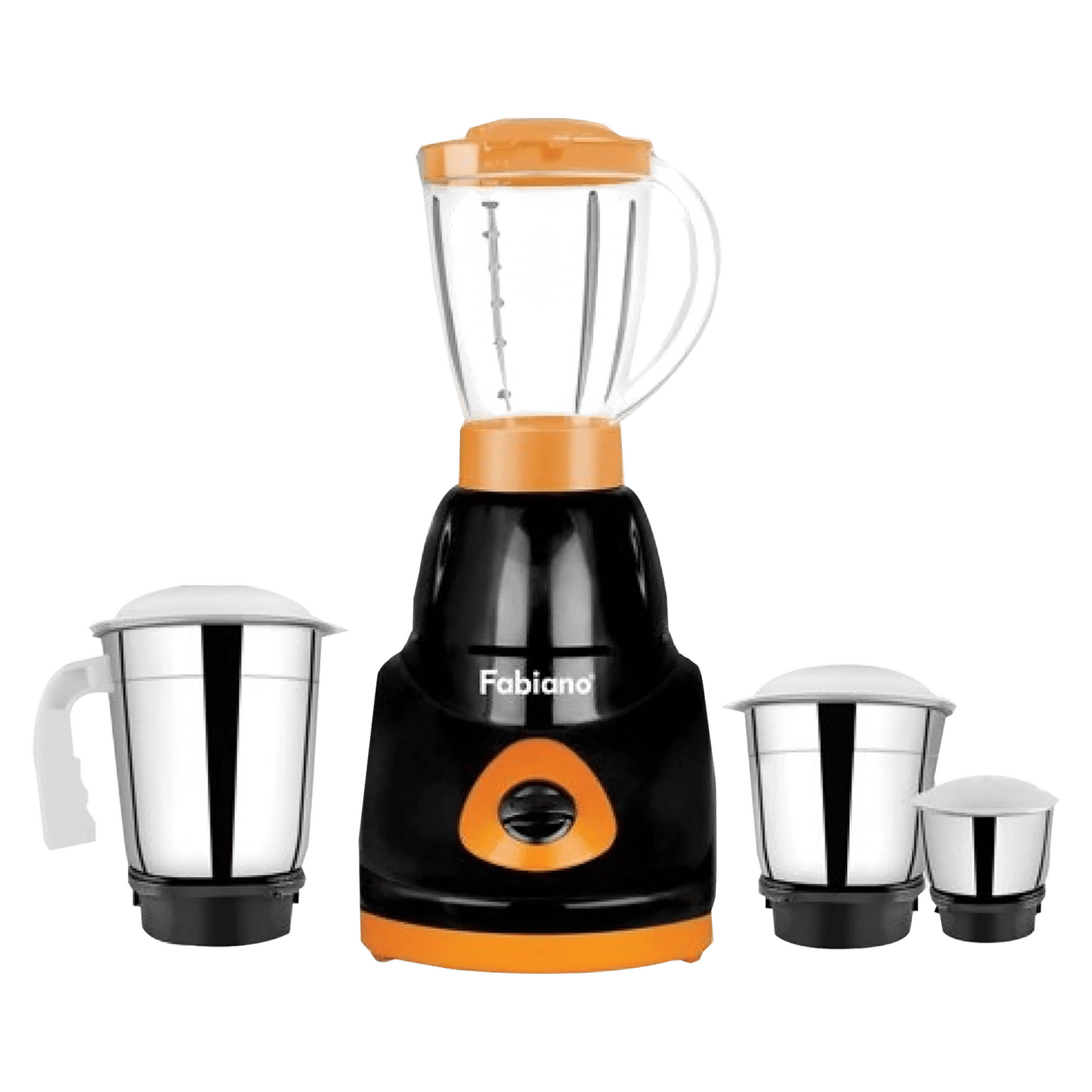 Fabiano FAB-MG-SMART 750 Watt 4 Jars Mixer Grinder (Locking System, Black and Orange)