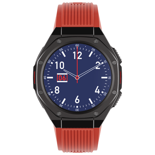 boAt Enigma X600 Smartwatch with Bluetooth Calling (42mm, AMOLED Display, IP68 Water Resistant, Royal Orange Strap)_1