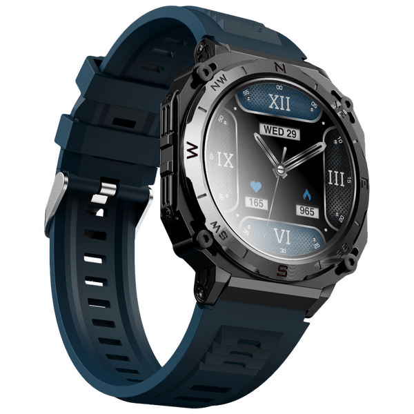 boAt Enigma X500 Smartwatch with Bluetooth Calling (42mm, AMOLED Display, IP68 Water Resistant, Teal Green Strap)_1