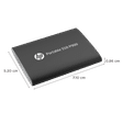 HP P9001 1 TB USB Type-C 3.0 Solid State Drive (Power Saving Management, 848V0AA, Black)_2