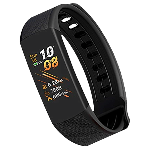 iGear iG-C6T Smart Band with Body Temperature (1.1 Inch Touchscreen TFT-LCD Display, IP67 Water Resistant, Black Strap)_1