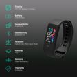 iGear iG-C6T Smart Band with Body Temperature (1.1 Inch Touchscreen TFT-LCD Display, IP67 Water Resistant, Black Strap)_3