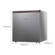 Hisense 46 Liters 4 Star Direct Cool Single Door Refrigerator with Reversible Door (RR46D4SSN, Silver)_3