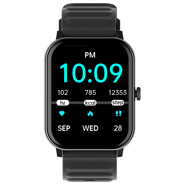 Croma Stride Smartwatch with Bluetooth Calling (48mm IPS Display, IP68 Sweat Resistant, Black Strap)_1