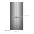 LG 594 Litres French Door Smart Wi-Fi Enabled Refrigerator with Linear Cooling Technology (GC-B22FTLVB.APZQEB, Shiny Steel)_3
