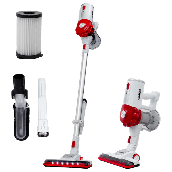 AGARO Regency 110 Watts Dry Vacuum Cleaner (0.5 Litres Tank, 33999, White and Red)_1