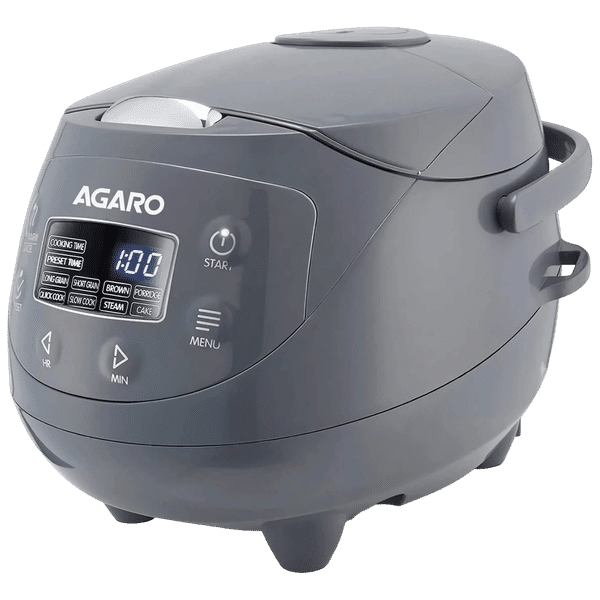 AGARO Imperial 2 Litre Electric Rice Cooker with Keep Warm Function (Grey)_1