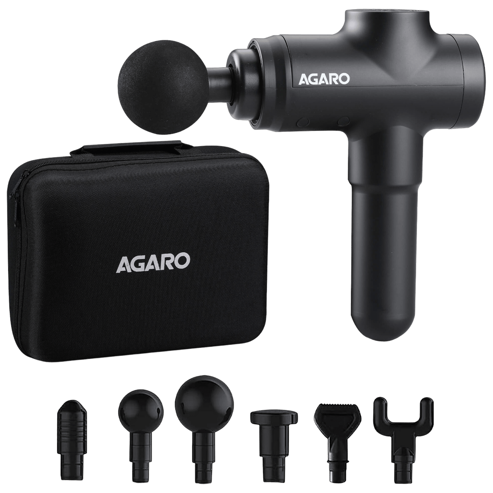 AGARO Strike Back Massager (20 Speed Settings, 33549, Black)