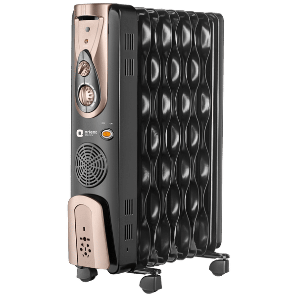 Orient 2400 Watts PTC Fan Oil Filled Room Heater (Triple Heat Over Protection, OFCC09B3A, Black)_1