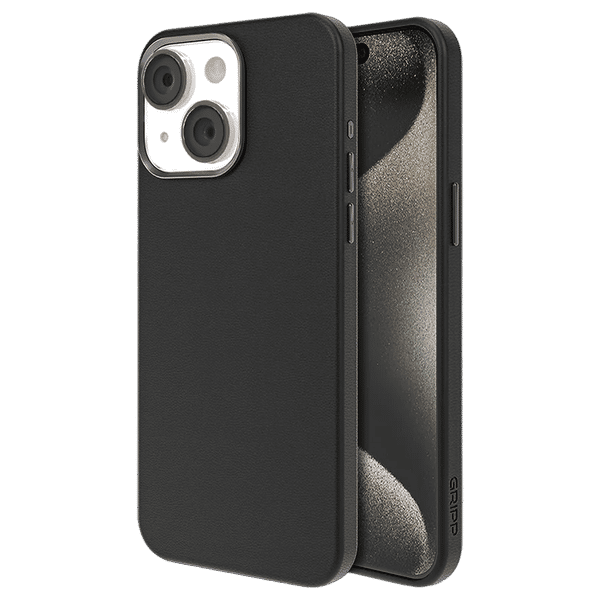 GRIPP Heritage Xtreme Back Cover for iPhone 15 (Full MagSafe Compatibility, Black)_1