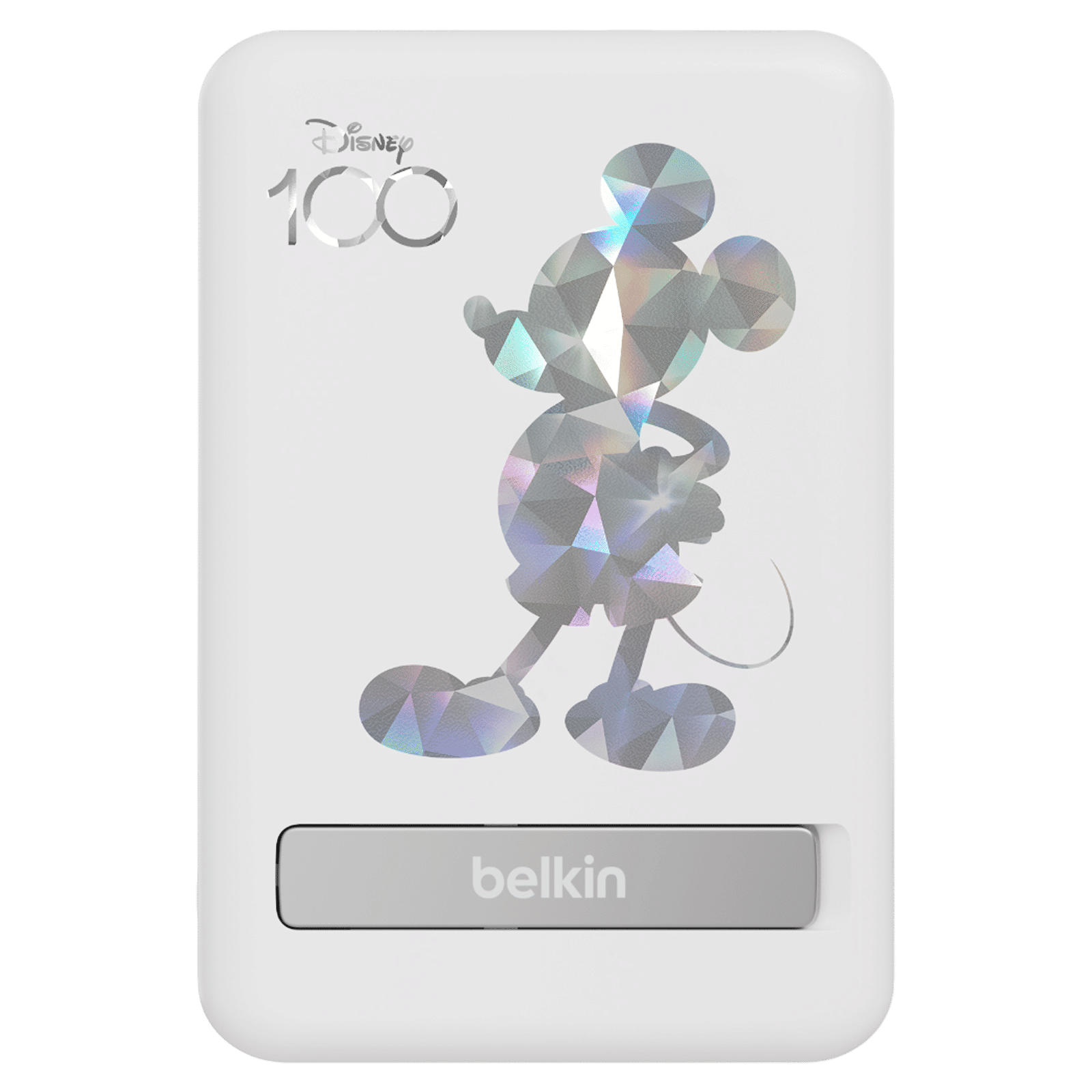 belkin D100 Mickey 5000 mAh 7.5W Fast Charging Power Bank (1 USB Type C Port, Overcharge Protection, Silver)