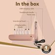 AGARO Cosmic Plus Rechargeable Electric Toothbrush with 5 Replacement Heads for Adults (Smart Timer, Rose Gold)_2
