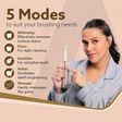 AGARO Cosmic Plus Rechargeable Electric Toothbrush with 5 Replacement Heads for Adults (Smart Timer, Rose Gold)_3