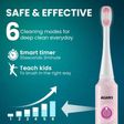 AGARO REX Dlx Electric Toothbrush for Kids (6 Cleaning Modes, Pink)_4