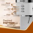 AGARO Regency 1350 Watt Automatic Espresso Coffee Maker with Adjustable Pressure Settings (White)_2