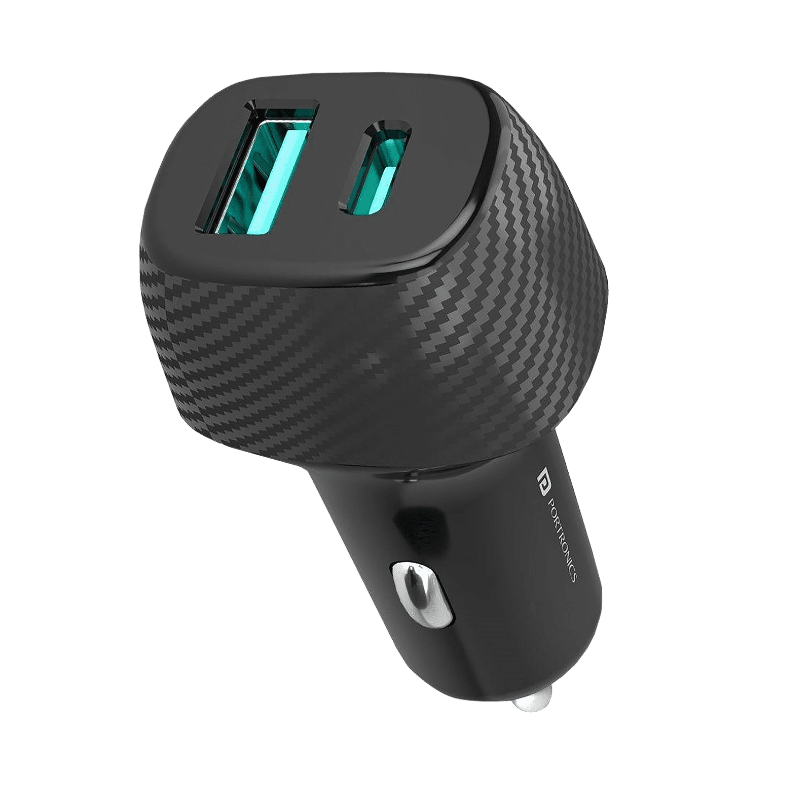 Buy Portronics Power 6 36W Type A & Type C 2-Port Fast Car Charger (Adapter  Only, In-Built Smart Protection, Black) Online - Croma