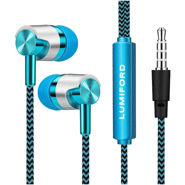 LUMIFORD Ultimate U55 Wired Earphone with Mic (In Ear, Blue)_1