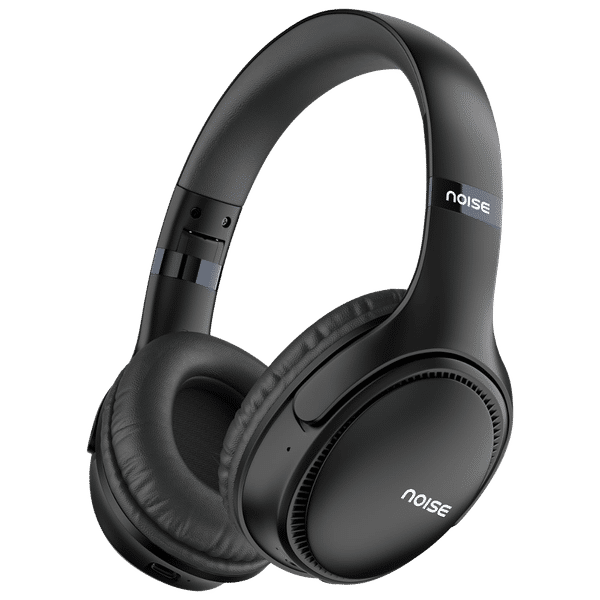 noise Three Bluetooth Headphone with Mic (Google Assistant Enabled, Over Ear, Jet Black)_1