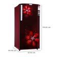 Godrej Edge Rio 192 Litres 4 Star Direct Cool Single Door Refrigerator with Turbo Cooling Technology (RD EDGE RIO 207D 43 THI, Zen Wine)_3