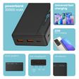 stuffcool Major Plus 20000 mAh 22.5W Fast Charging Power Bank (2 Type A, 1 Micro USB and 1 Type C Port, Short Circuit Protection, Black)_3