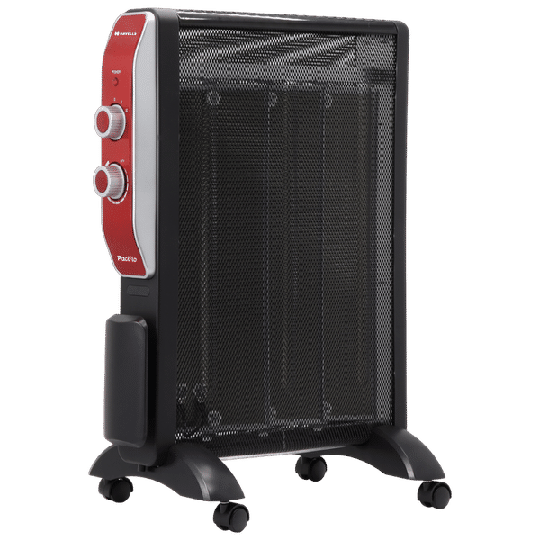HAVELLS Mica 1500 Watts Pacifio Oil Filled Room Heater (GHHFHAGK150, Black and Rose)_1