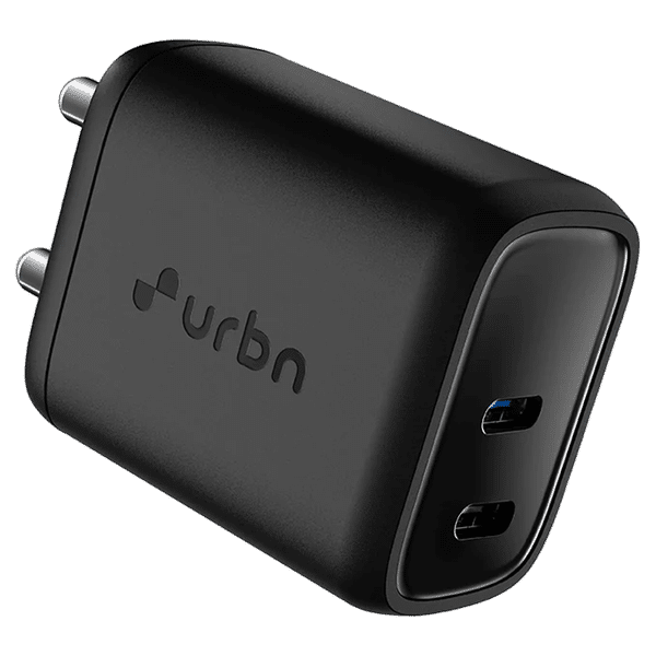 urbn UWA350BK 35W Type C 2-Port Fast Charger (Adapter Only, GaN Technology, Black)_1