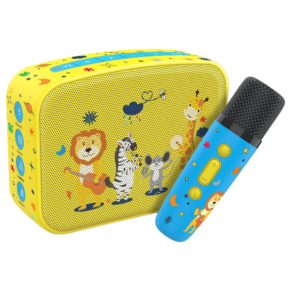 SAREGAMA Carvaan Mini Kids 5W Portable Bluetooth Speaker (300 Plus Pre Loaded Stories, Stereo Channel, Baby Yellow)_1