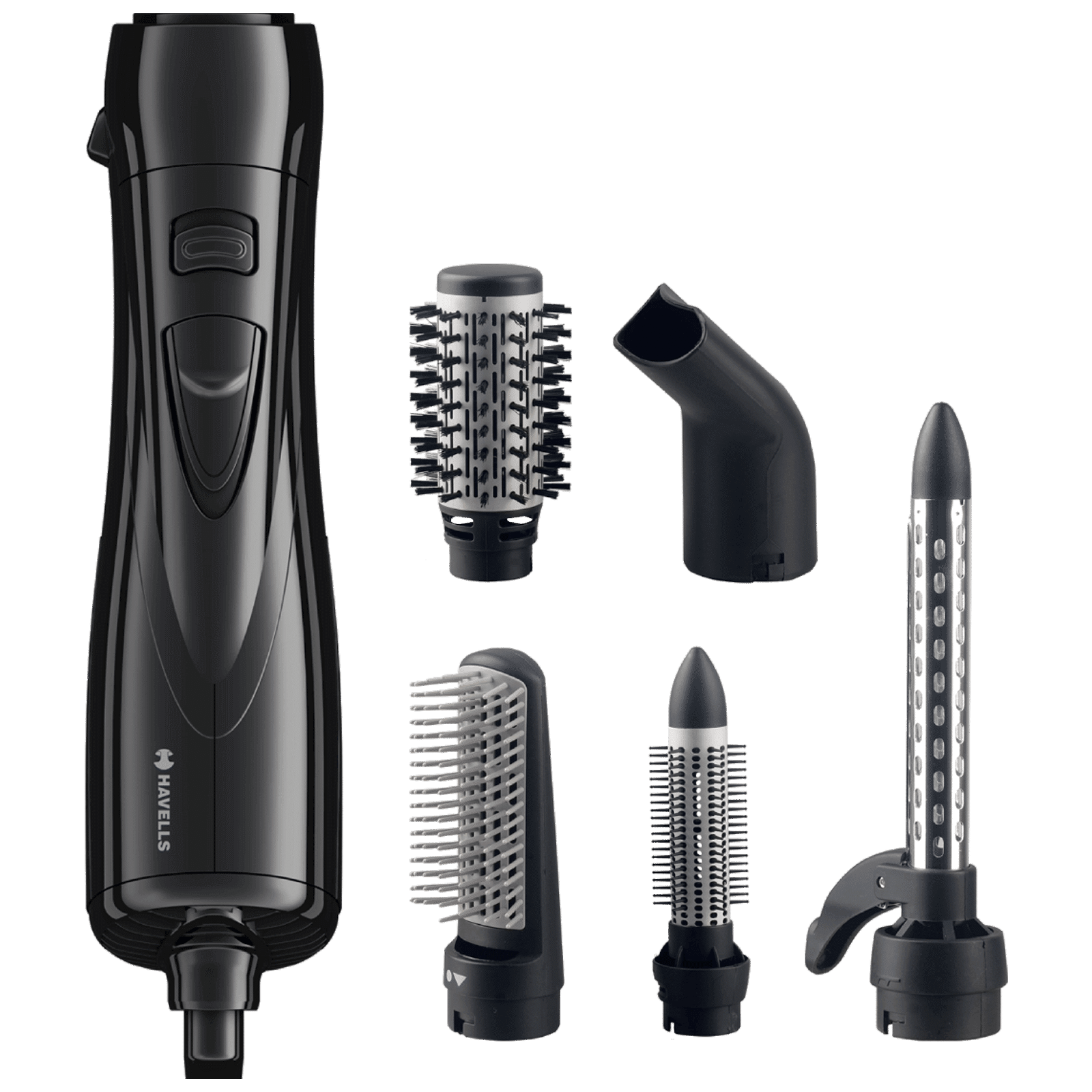 HAVELLS HC4085 5-in-1 Hair Styler with 3 Temperature Settings (Optimum Drying, Black)