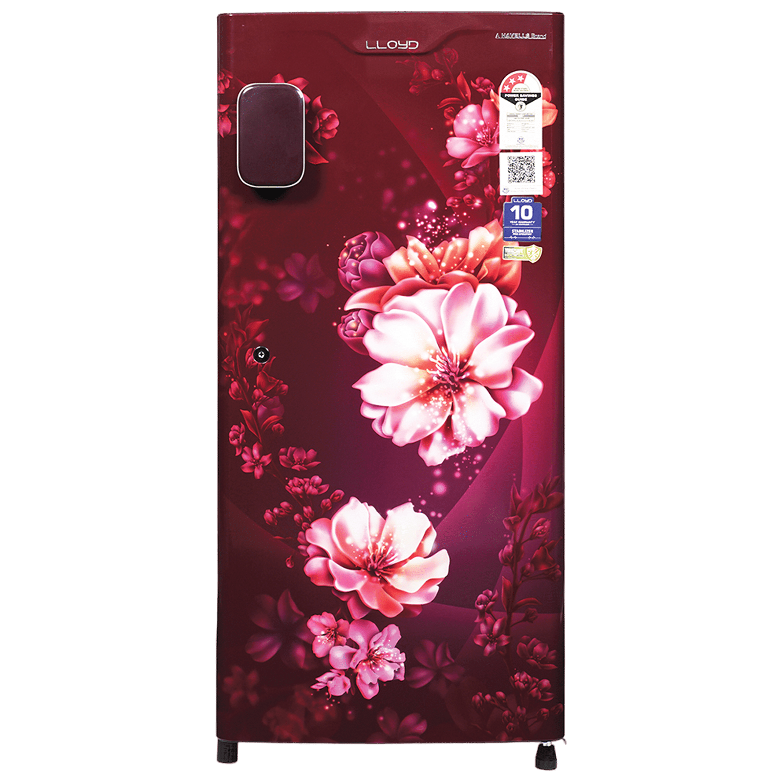 [Use HDFC/ICICI Credit Card] LLOYD 188 Litres 3 Star Direct Cool Single Door Refrigerator with Bactsheild Technology (GLDC203ST4JC, Cherry Blossom Wine)