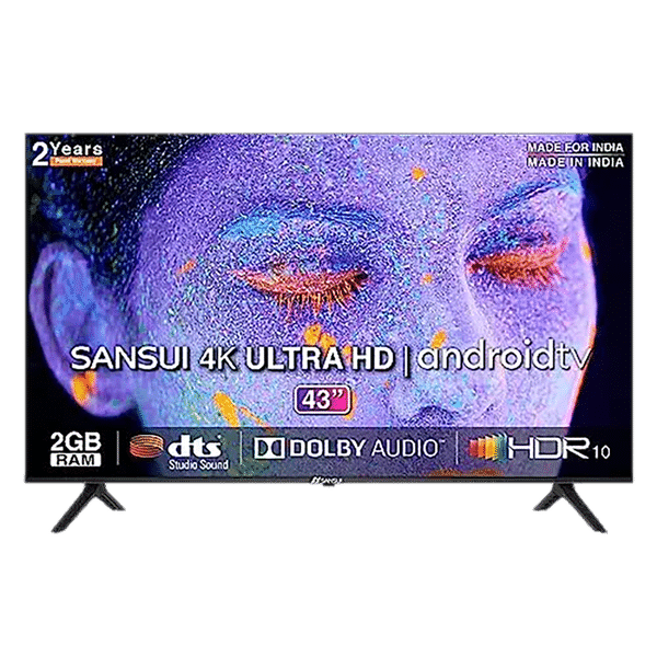 SANSUI 109 cm (43 inch) 4K Ultra HD LED Android TV with Dolby Atmos (2022 model)_1