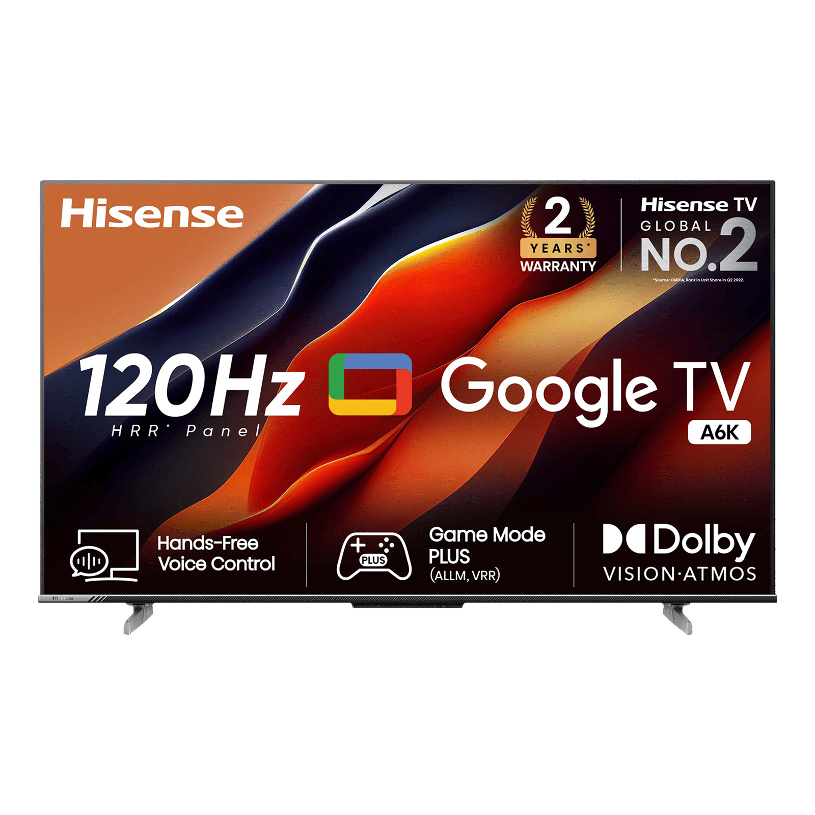 Hisense A6K 140 cm (55 inch) 4K Ultra HD LED Google TV with Dolby Atmos