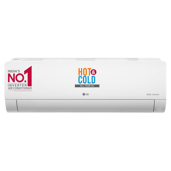 LG 5 in 1 Convertible 2 Ton 3 Star Hot & Cold Dual Inverter Split AC with 4-Way Swing (2023 Model, Copper Condenser, RS-H24VNXE)_1