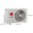 LG 6 in 1 Convertible 2 Ton 3 Star AI Dual Inverter Split AC with 4-Way Swing (2023 Model, Copper Condenser, RS-Q24ENXE)_4