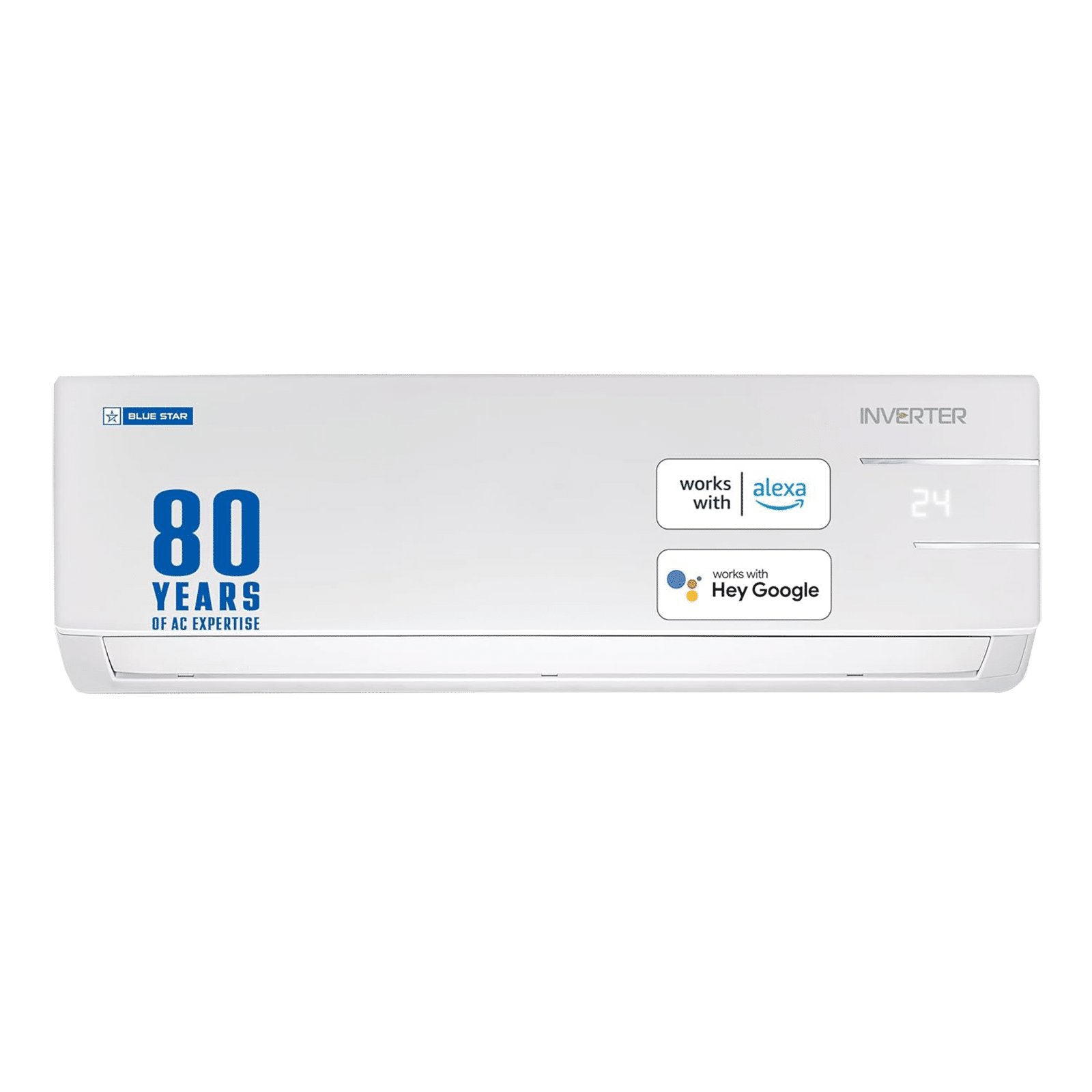 Blue Star YNUS 5 in 1 Convertible 1.5 Ton 3 Star Inverter Split Smart AC with Turbo Cool (Copper Condenser, IC318YNUS)